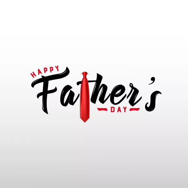 Happy Fathers Day Calligraphy Vector Illustration