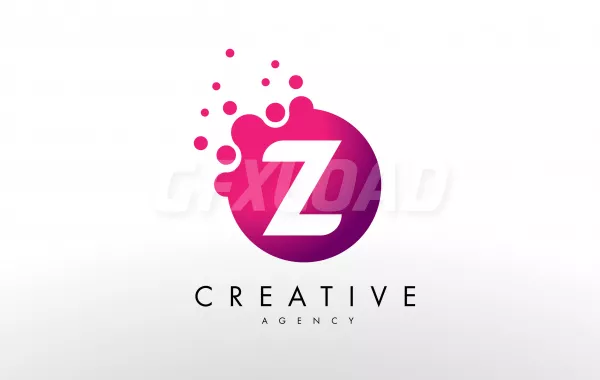 Dots Letter Z Logo