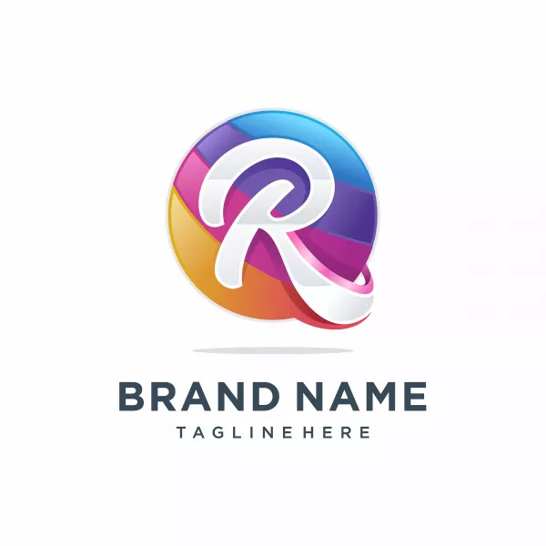 Modern Colorful Letter R Logo Design